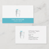 Dentist Dental Clinic teeth Whitening Smile Crown Visitekaartje (Voorkant / Achterkant)