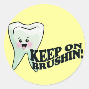 Dentist Dental Hygienist Humor Ronde Sticker