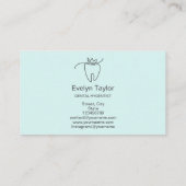 Dentist Dental Klinische tanden Whitening Benoemin Visitekaartje (Achterkant)