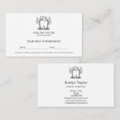Dentist Dental Klinische tanden Whitening Benoemin Visitekaartje (Voorkant / Achterkant)