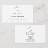 Dentist Dental Klinische tanden Whitening Benoemin Visitekaartje (Voorkant / Achterkant)