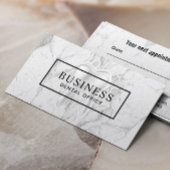 Dentist Dental Modern Marble Benoeming Afsprakenkaartje