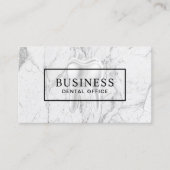 Dentist Dental Modern Marble Benoeming Afsprakenkaartje (Voorkant)