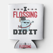 Dentist Dental School Afstuderen Funny Flossing Blikjeskoeler (Voorkant)