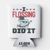 Dentist Dental School Afstuderen Funny Flossing Blikjeskoeler (Achterkant)