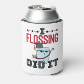 Dentist Dental School Afstuderen Funny Flossing Blikjeskoeler (Blikje Achterkant)