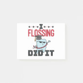 Dentist Dental School Afstuderen Funny Flossing Post-it® Notes (Voorkant)