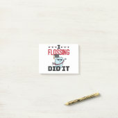 Dentist Dental School Afstuderen Funny Flossing Post-it® Notes (Op bureau)