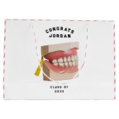 Dentist Dental School Afstuderen Groot Cadeauzakje (Achterkant)