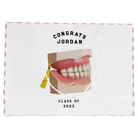 Dentist Dental School Afstuderen Groot Cadeauzakje (Achterkant)