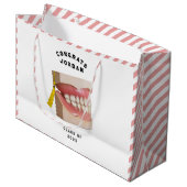 Dentist Dental School Afstuderen Groot Cadeauzakje (Voorkant Gekanteld)
