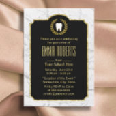 Dentist Dental School Afstuderen Moderne marmer Kaart