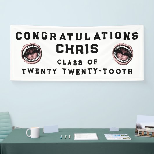 Dentist Dental School Afstuderen Spandoek (Beurs)