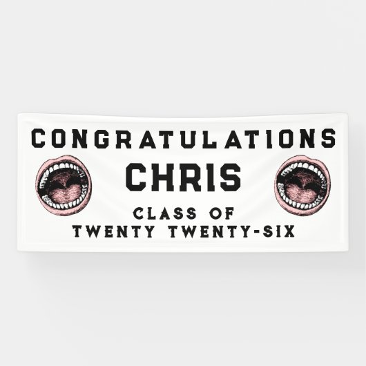 Dentist Dental School Afstuderen Spandoek (Horizontaal)