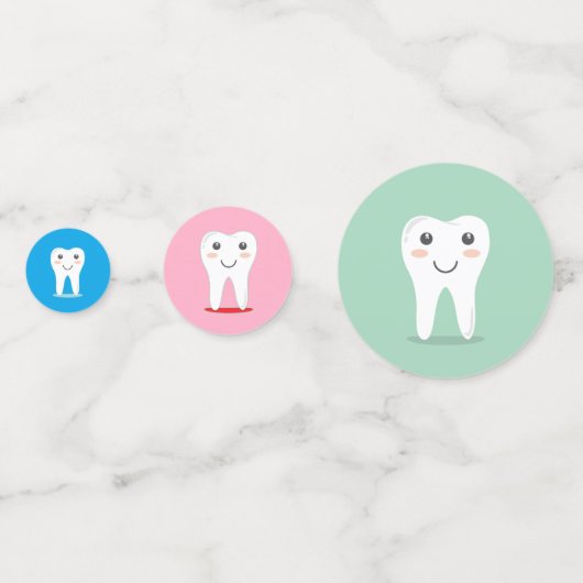 Dentist Dental Teeth Confetti (Voorkanten)