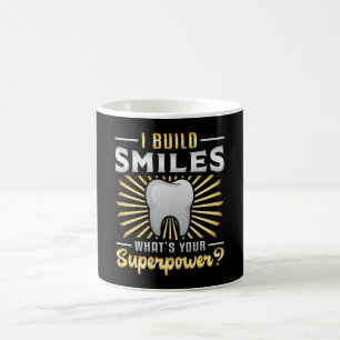 Dentist Dental Teeth Tooth Superpower Funny Gift Koffiemok
