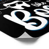 Dentist Dentale Floss als een borsgebluste Poster (Hoek)