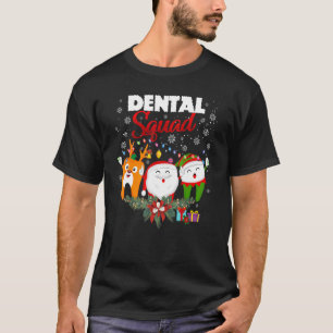 Dentist Dentist Merry X Dental Squad Cute Tooth T-shirt