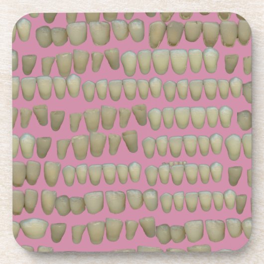 DENTIST DENTISTRY ORTHODONTICS ROTTEN TEETH MOUTH BIER ONDERZETTER (Voorkant)