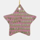 DENTIST DENTISTRY ORTHODONTICS ROTTEN TEETH MOUTH KERAMISCH ORNAMENT (Voorkant)