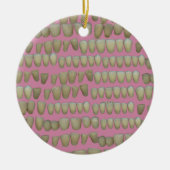 DENTIST DENTISTRY ORTHODONTICS ROTTEN TEETH MOUTH KERAMISCH ORNAMENT (Voorkant)