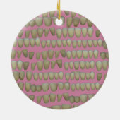 DENTIST DENTISTRY ORTHODONTICS ROTTEN TEETH MOUTH KERAMISCH ORNAMENT (Achterkant)