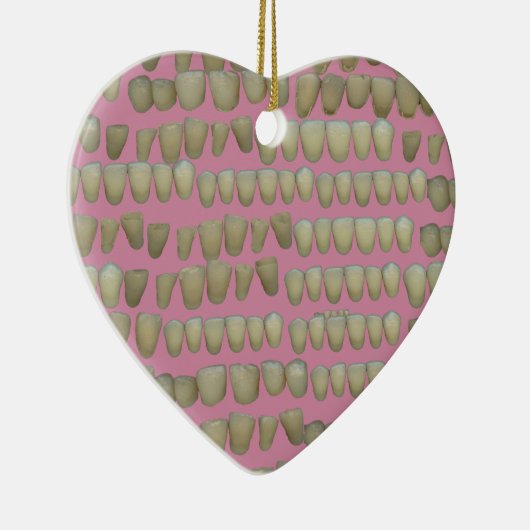 DENTIST DENTISTRY ORTHODONTICS ROTTEN TEETH MOUTH KERAMISCH ORNAMENT (Rechts)