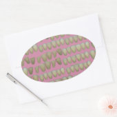 DENTIST DENTISTRY ORTHODONTICS ROTTEN TEETH MOUTH OVALE STICKER (Envelop)