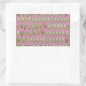 DENTIST DENTISTRY ORTHODONTICS ROTTEN TEETH MOUTH RECHTHOEKIGE STICKER (Tas)