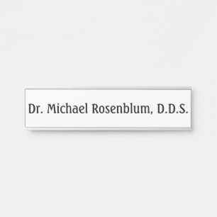 Dentist Dentist's Dentists Kantoor Deurbord Deurbordje