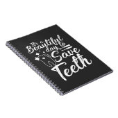 Dentist Doctor Gift Beauful Day for Save Teeth Notitieboek (Rechterzijde)