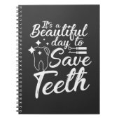Dentist Doctor Gift Beauful Day for Save Teeth Notitieboek (Voorkant)