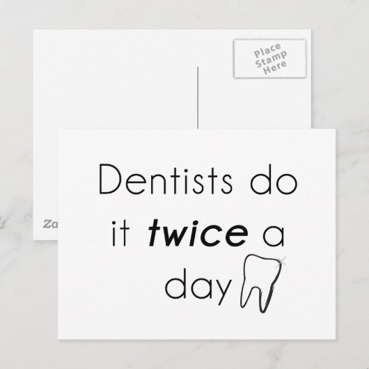 Dentist doe het! briefkaart (Voorkant / Achterkant)