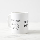 Dentist doe het! koffiemok (Voorkant links)