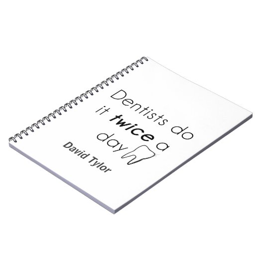 Dentist doe het! notitieboek (Linkerzijde)