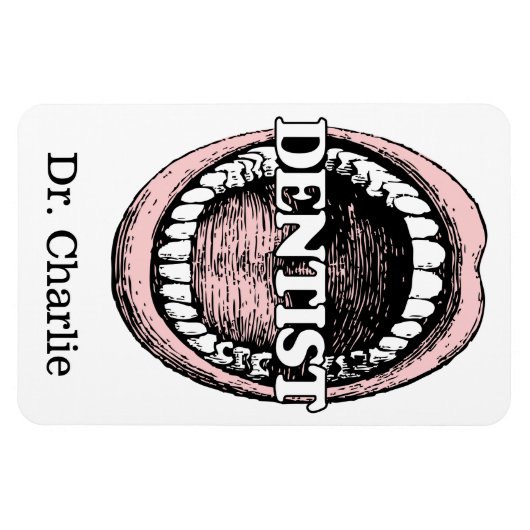 Dentist douanenaam magnet magneet (Horizontaal)