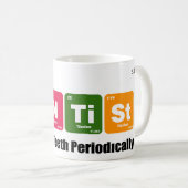 Dentist Drill Teeth Implantes Periodic Table Koffiemok (Voorkant rechts)