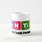 Dentist Drill Teeth Implantes Periodic Table Koffiemok (Center)