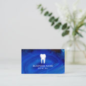 Dentist Elegant Blue Dental Care Appointment Afsprakenkaartje (Staand voorkant)