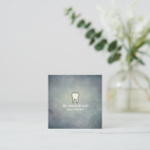 Dentist Elegant Floral Tooth Dental Care Vierkante Visitekaartje (Staand voorkant)
