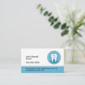 Dentist- en tandheelkundige kaart of profielkaart visitekaartje (Staand voorkant)