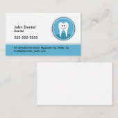 Dentist- en tandheelkundige kaart of profielkaart visitekaartje (Voorkant / Achterkant)