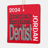 Dentist Extraordinaire CUSTOM Keramisch Ornament (Links)