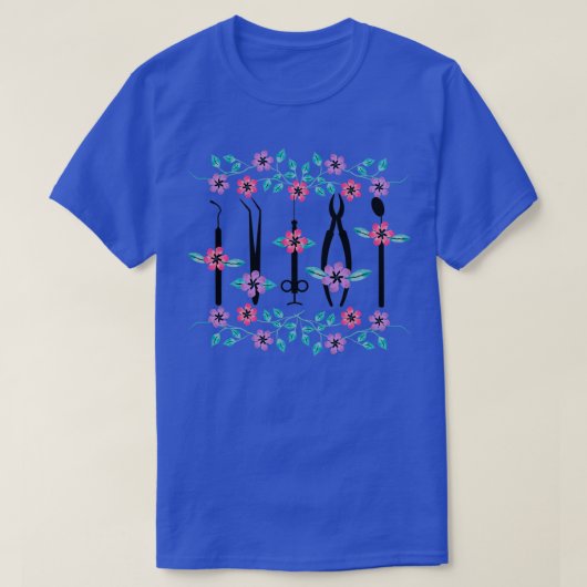 Dentist Flowers Gift 4 T-shirt (Design voorkant)