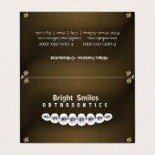 Dentist Folded Visitekaartje met Benoemingskaart  (Buitenkant ongevouwen)