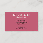 Dentist Full Smile-Visitekaartjes Visitekaartje (Achterkant)