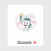 Dentist Funny American van de Dentist Squad van 4  Sticker (Vel)