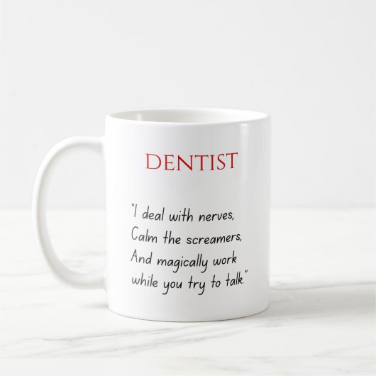 Dentist Funny Mug Koffiemok (Links)