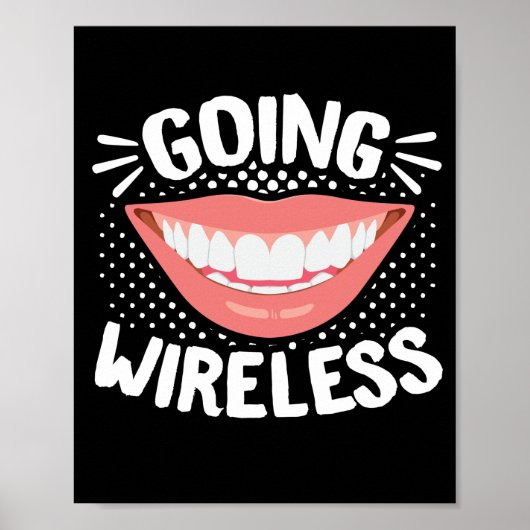 Dentist Funny Orthodontist Dentale beestjes Poster (Voorkant)