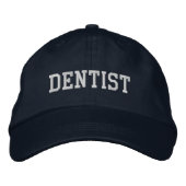 Dentist geborduurd Pet Pet | Navy Blue en White (Voorkant)